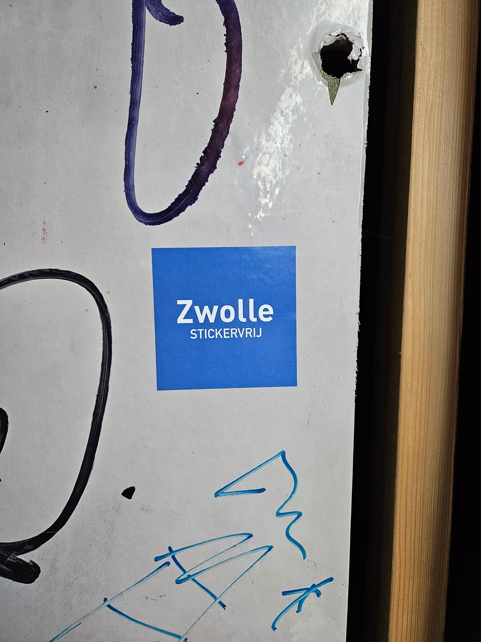 Zwolle Sticker Vrij