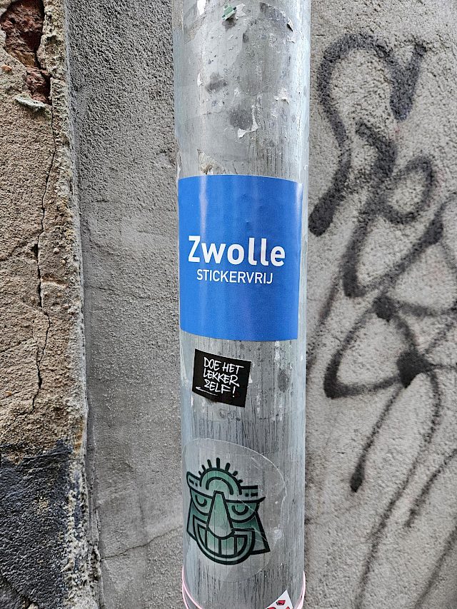 Zwolle Sticker Vrij