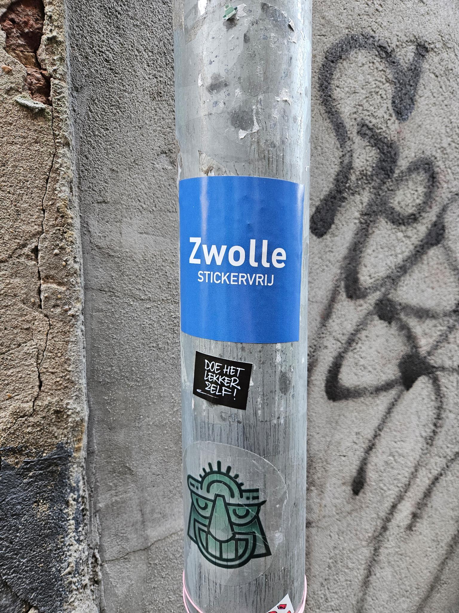 Zwolle Sticker Vrij